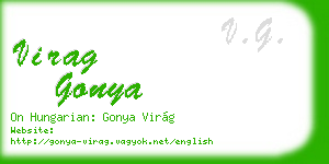 virag gonya business card